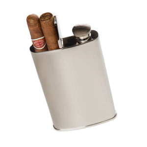 Brouk & Co. Flask & Cigar Holder