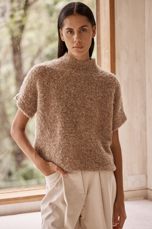 Alexe Popcorn Sweater Top