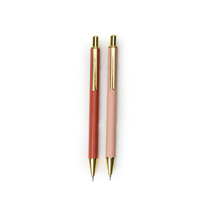 Rosewood & Blush Mechanical Pencil Set