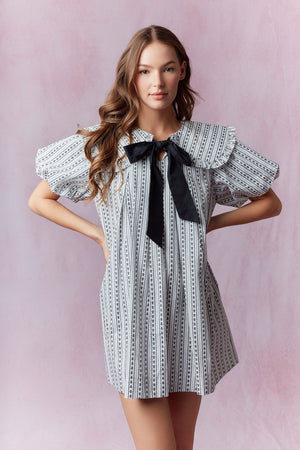 Blaire Bow Ruffle Dress