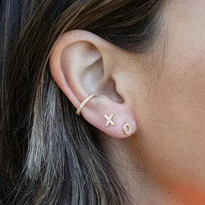 Kris Nations XO CZ Earrings