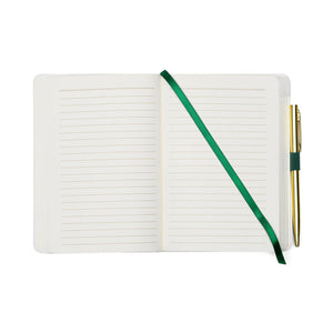 Vintage Print Notebook w/ Gold Pen