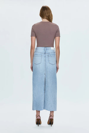 Pistola Raye Denim Maxi Skirt