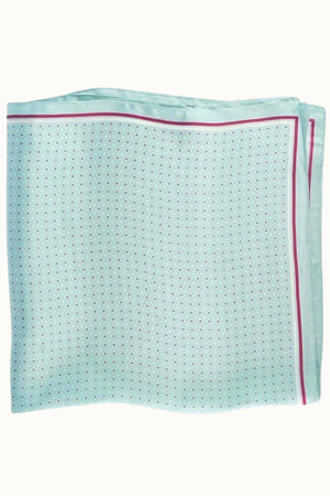 Swiss Polka-Dot Silk-Style Square Bandana