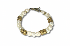 Rachel Nathan Pearl & Rondelles Bracelet