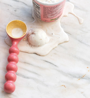 Enamel Ribbed Ice Cream Scoop