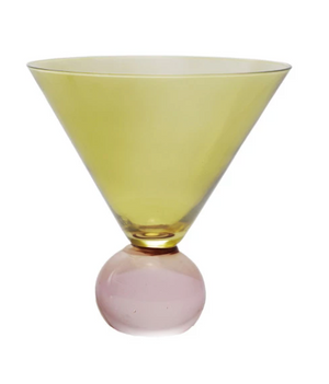 Two-Tone Ball Martini Glass