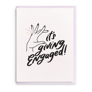 It's Giving, Engaged Card