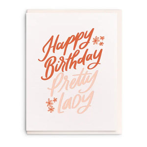 Pretty Lady Birthday Card