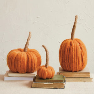 Wool & Jute Yarn Pumpkins