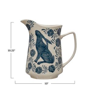 Rabbit & Flowers Cream Pitcher