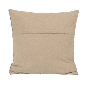 Damask Cotton Slub Tufted Pillow