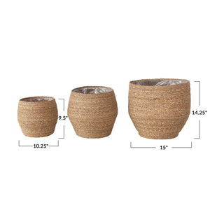 Spring Seagrass Basket Set (S/3)