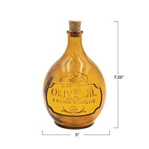 Recycled Glass Olive Oil Bottle