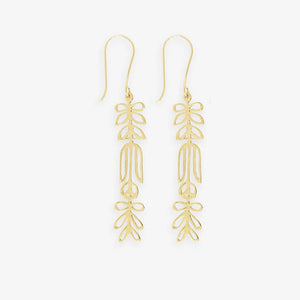 Ink & Alloy Elsa Nordic Brass Earring