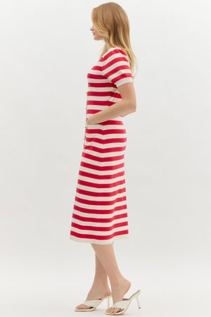 Prep Candy Stripe Dress