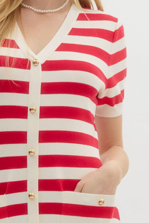 Prep Candy Stripe Dress