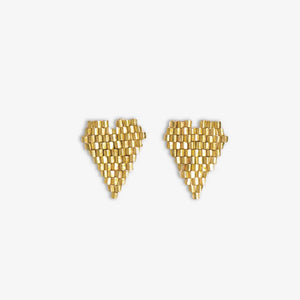 Ink & Alloy Esme Mini Bead Heart Stud