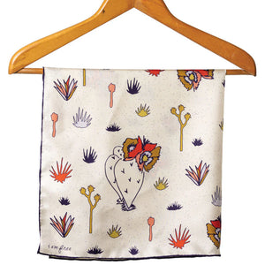 Jenni Earle Lasso I am Free Cactus Silk Bandana