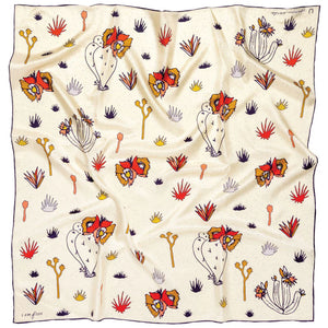 Jenni Earle Lasso I am Free Cactus Silk Bandana