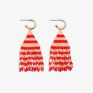 Ink & Alloy James Mini Hoop Stripe Earrings