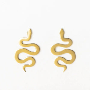 Ink & Alloy Kara Snake Post Earrings