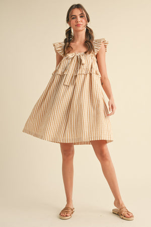 Savannah Striped Bow Dress