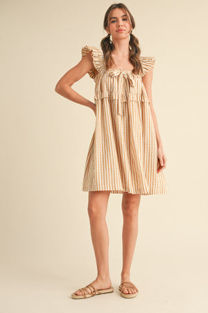 Savannah Striped Bow Dress