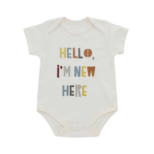 Hello, I'm New Here Baby Onesie