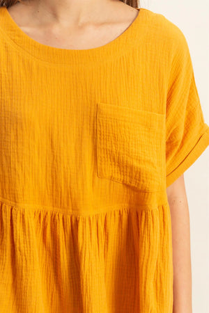 Marigold Oversized Pocket Tunic