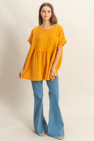 Marigold Oversized Pocket Tunic