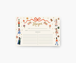 Rifle Paper Co. Nutcracker Recipe Cards