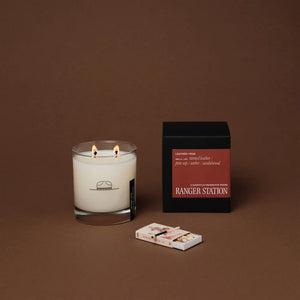 Ranger Station Leather + Pine Candle