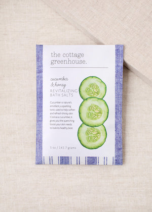 Cottage Greenhouse Cucumber & Honey Bath Salt Single Pack