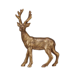 Gold Resin Deer Figurine