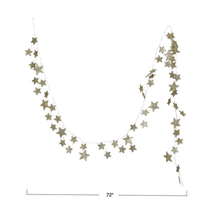 Glitter Star Holiday Garland